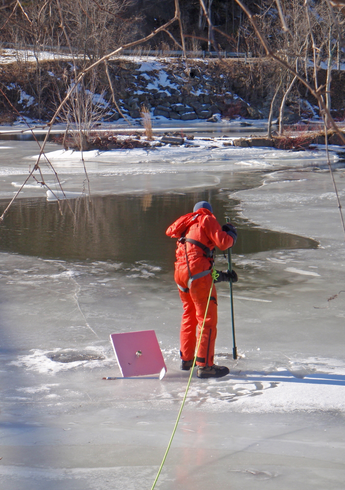 Chellman spudding hole in ice Briggs
